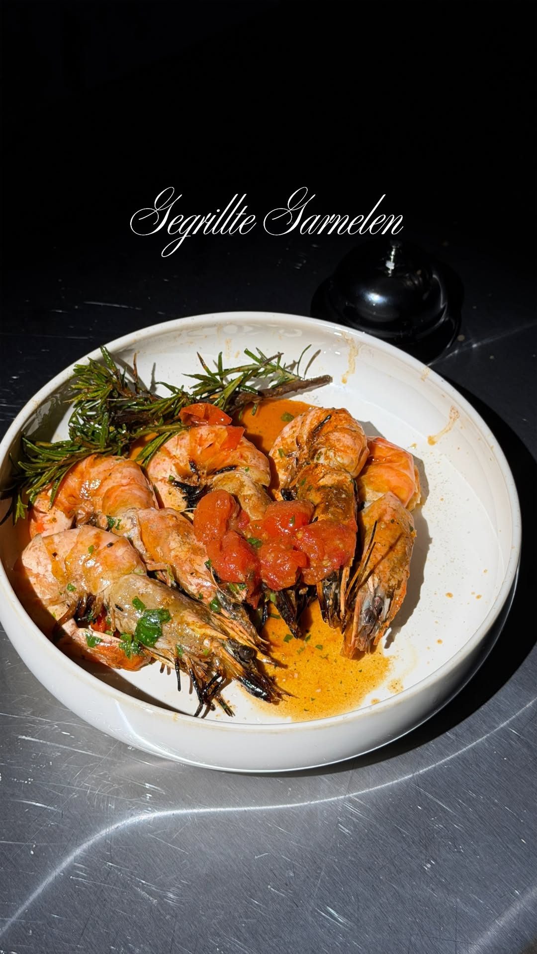 Gegrillte Garnelen mit Rosmarin