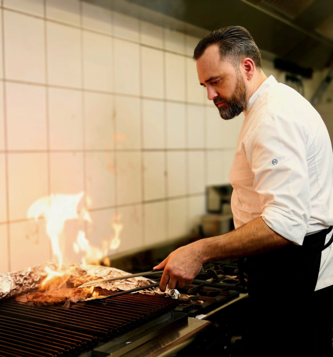 Unser Küchenchef am Lavastein-Grill